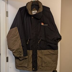 Colorblock Insulated Windbreaker with Hideaway Hood